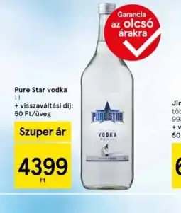 Tesco Pure Star vodka ajánlat