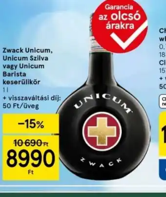 Tesco Zwack Unicum ajánlat