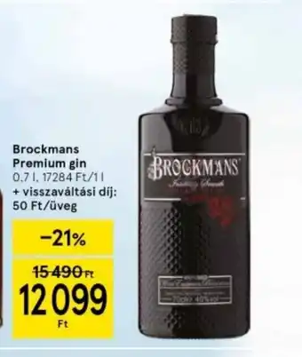 Tesco Brockmans Premium Gin ajánlat