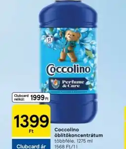 Tesco Coccolino öblítőkocentrátum ajánlat