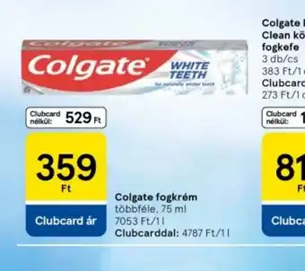 Tesco Colgate fogkrém ajánlat