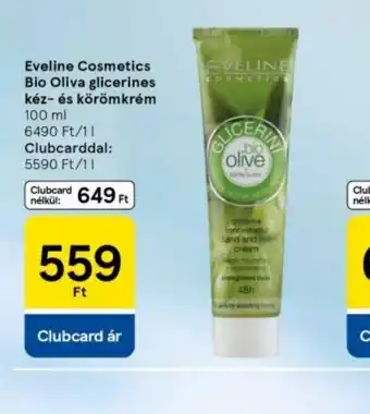 Tesco Eveline Cosmetics Bio-Oliva glicerines kéz- és körömkrém ajánlat