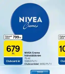 Tesco NIVEA Creme hidratálkrém ajánlat