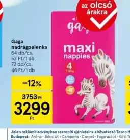 Tesco Gaga Maxi Nappies ajánlat