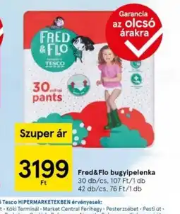 Tesco Fred&Flo bugyipelenka ajánlat