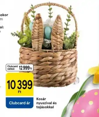 Tesco Kosár nyuszifüllel és tojásokkal ajánlat