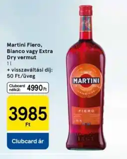 Tesco Martini Fiero, Bianco vagy Extra Dry vermut ajánlat