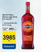 Tesco Martini Fiero, Bianco vagy Extra Dry vermut ajánlat