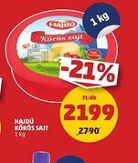 PENNY Hajdú Körtés sajt ajánlat