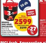 PENNY Bravos 3in1 Kávé-specialitás ajánlat