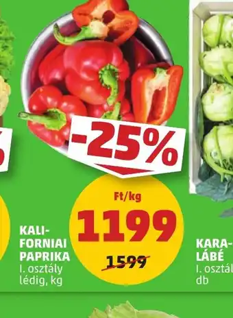 PENNY Kaliforniai Paprika ajánlat