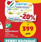 PENNY Sissy Krémférhérsajt ajánlat