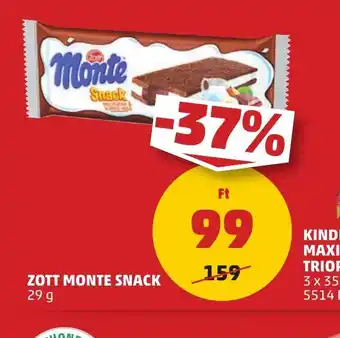 PENNY Zott Monte Snack ajánlat