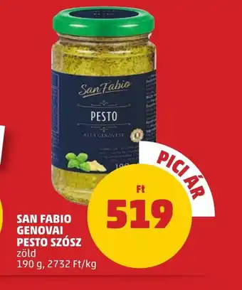 PENNY San Fabio Genovái Pesto Szsz ajánlat