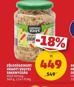 PENNY Zöldségékskert vágott vegyes savanyúság ajánlat