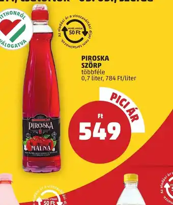 PENNY Piroska Szörp ajánlat