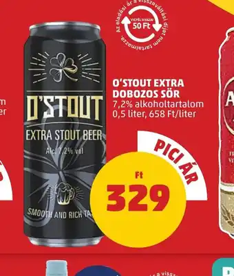 PENNY O'Stout Extra Dobozos Sör ajánlat