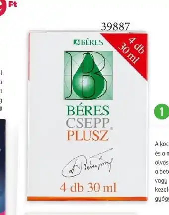 Rossmann Béres csepp plusz ajánlat