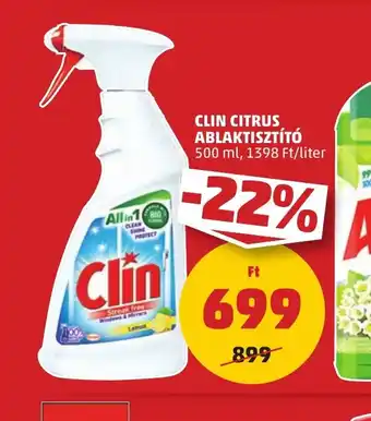 PENNY Clin Citrus Ablaktísztít ajánlat