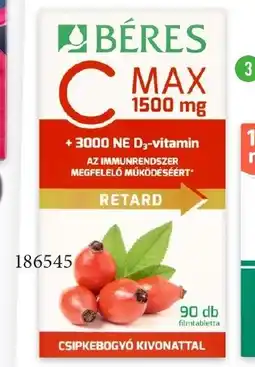 Rossmann Béres C max retard + D3-vitamin filmtabletta ajánlat