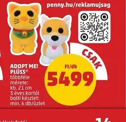 PENNY Adopt Me! Plüss ajánlat