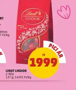 PENNY Lindt Lindor 2-féle ajánlat