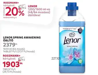 Rossmann Lenor spring awakening öblítő ajánlat