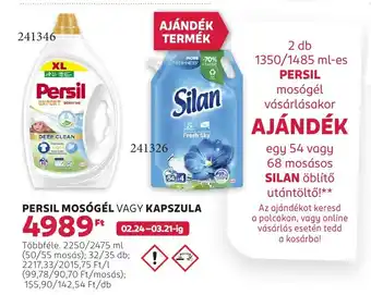 Rossmann Persil mosógél vagy kapszula ajánlat