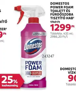 Rossmann Domestos power foam toalett és fürdőszoba ajánlat