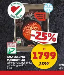 PENNY Fagylákoma marhapaprikás ajánlat