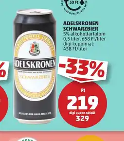 PENNY Adelskronen Schwarzbier ajánlat