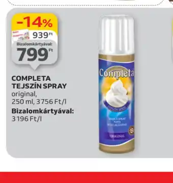 Auchan Completa Tejszín Spray ajánlat