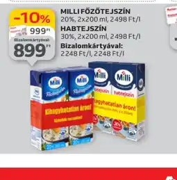 Auchan Milli Főzőtejszín ajánlat