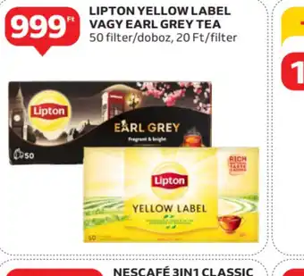 Auchan Lipton Yellow Label vagy Earl Grey Tea ajánlat