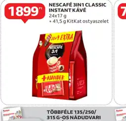 Auchan Nescafé 3in1 Classic Instant Kávé ajánlat