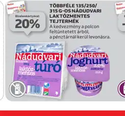 Auchan Többféle 135/250/315 g-os Nádudvari laktzmentes tejtermék ajánlat