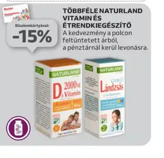 Auchan Többféle Naturland Vitamin és Étrendkiegészítő ajánlat