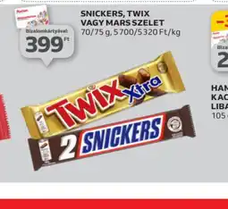 Auchan Snickers, Twix vagy Mars szelet ajánlat