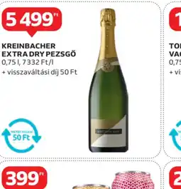 Auchan Kreinbacher Extra Dry pezsgő ajánlat