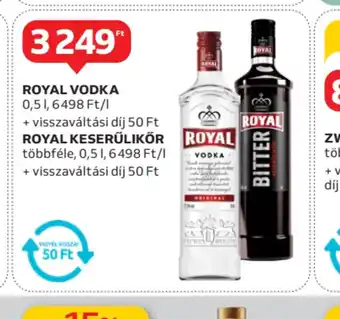 Auchan Royal Vodka & Royal Keserűlikőr ajánlat