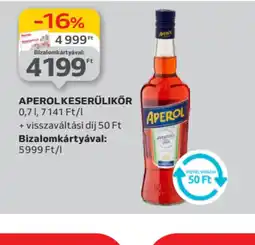 Auchan Aperol Keserűlikőr ajánlat