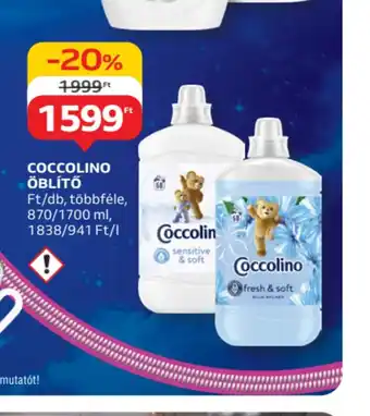 Auchan Coccolino öblítő ajánlat