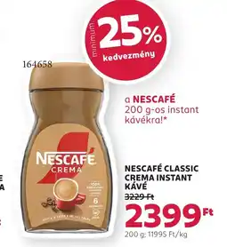 Rossmann Nescafé classic crema instant kávé ajánlat