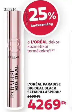 Rossmann L'oréal paradise big deal black ajánlat