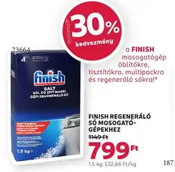 Rossmann Finish regeneráló só mosogató- gépekhez ajánlat