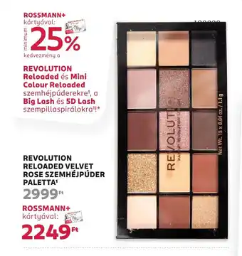 Rossmann Revolution reloaded velvet rose szemhéjpúder ajánlat