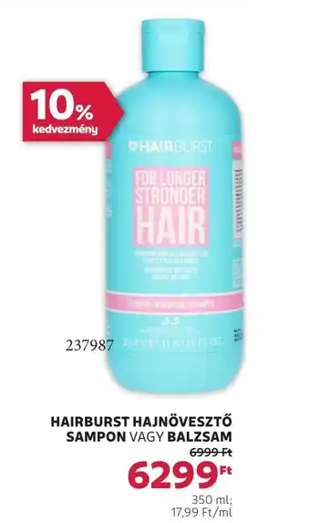 Rossmann Hairburst hajnövesztő sampon vagy balzsam ajánlat