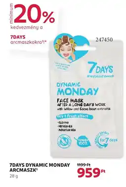 Rossmann 7days dynamic monday arcmaszk ajánlat