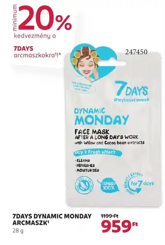 Rossmann 7days dynamic monday arcmaszk ajánlat