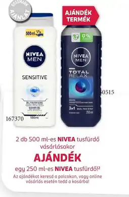 Rossmann NIVEA tusfürdő ajánlat